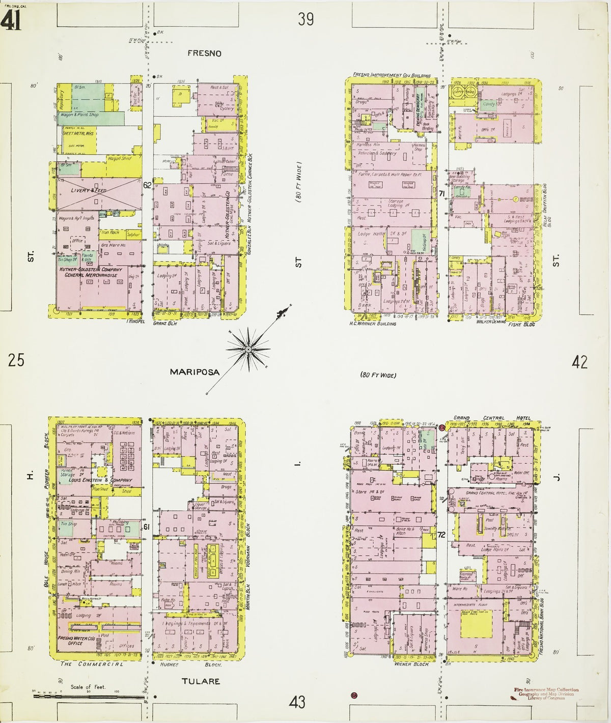 1906 Fire Insurance Maps and Atlas of Fresno, California