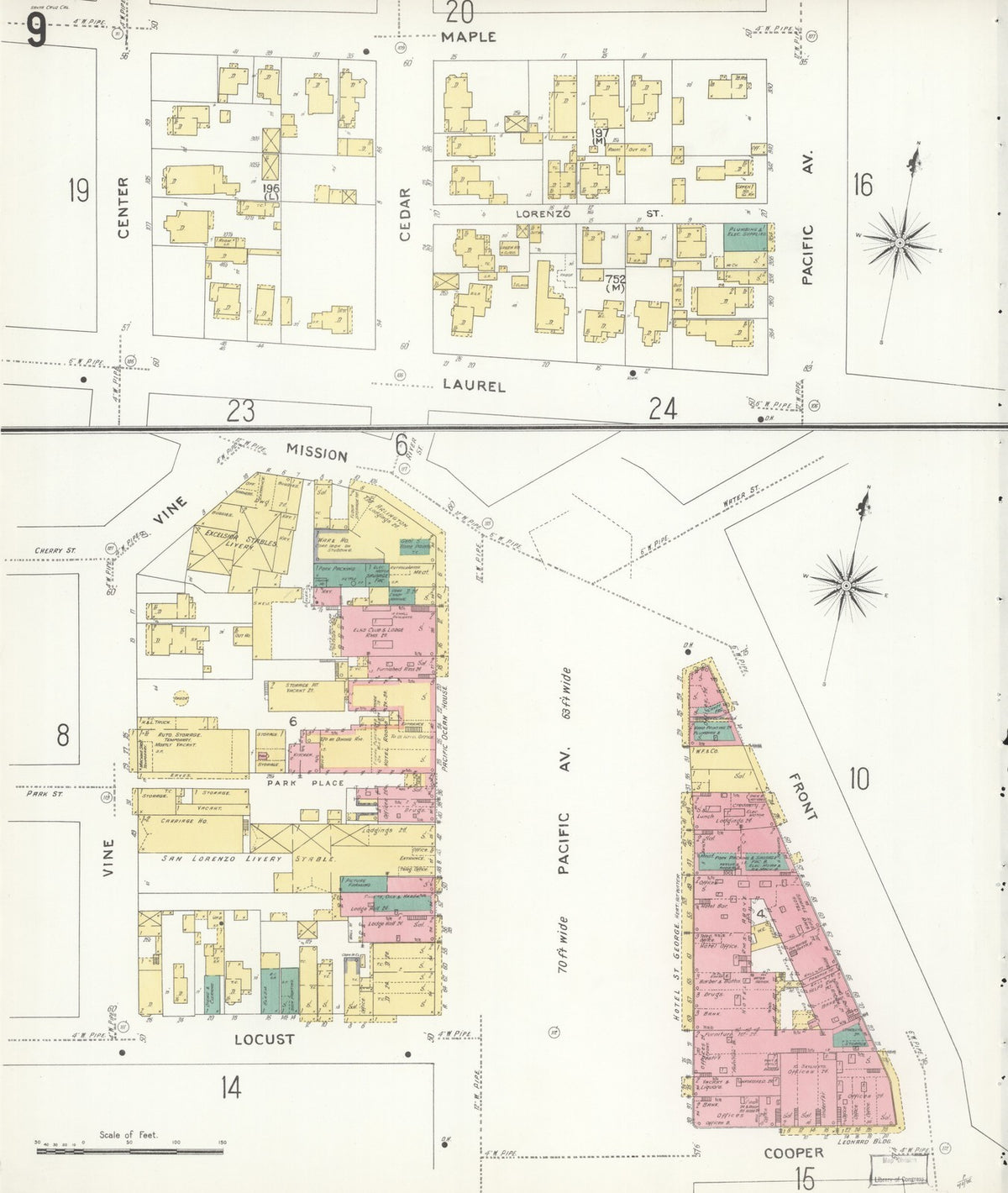 1905 Fire Insurance Maps and Atlas of Santa Cruz, California
