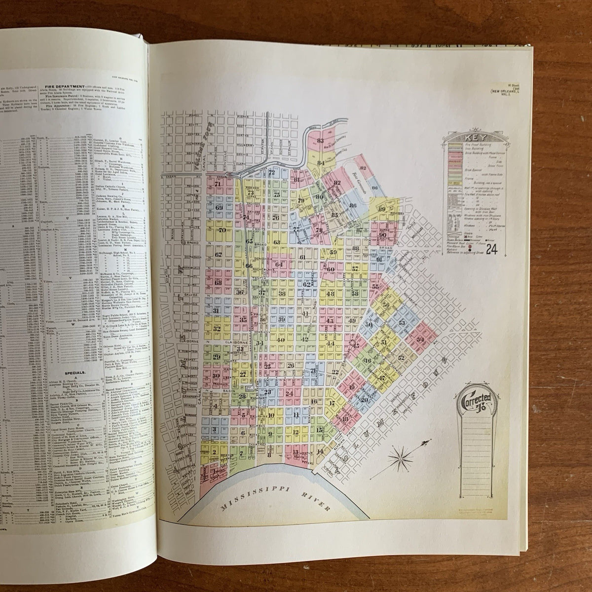 1896 New Orleans, Louisiana Sanborn Fire Insurance Maps and Atlas, Volume One