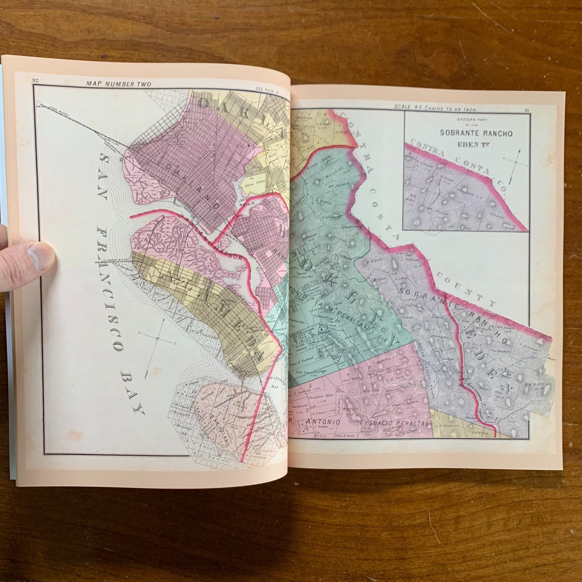 1878 Official and Historical Atlas Map of Alameda County, California