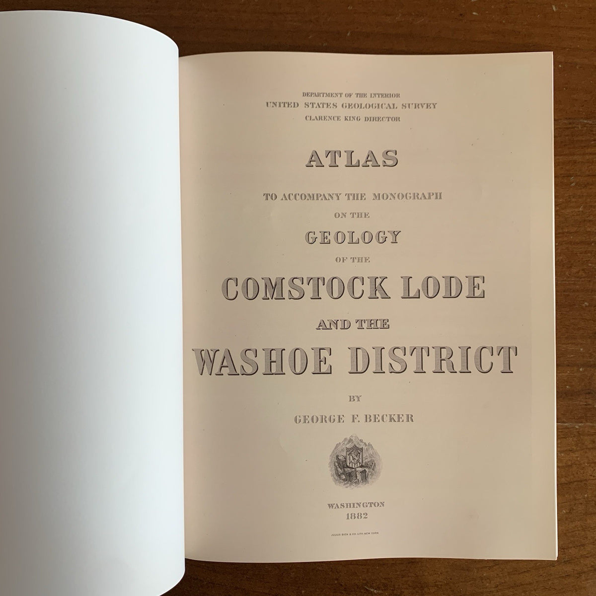 1882 Comstock Lode & Washoe District Atlas, Nevada
