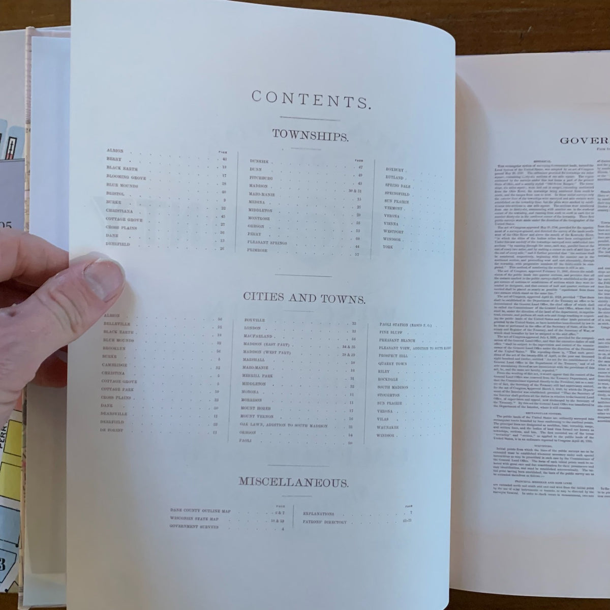 1890 Atlas and Plat Book of Dane County, Wisconsin