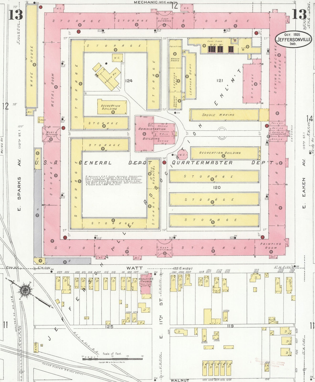 1925 Fire Insurance Maps and Atlas of Jeffersonville, Indiana
