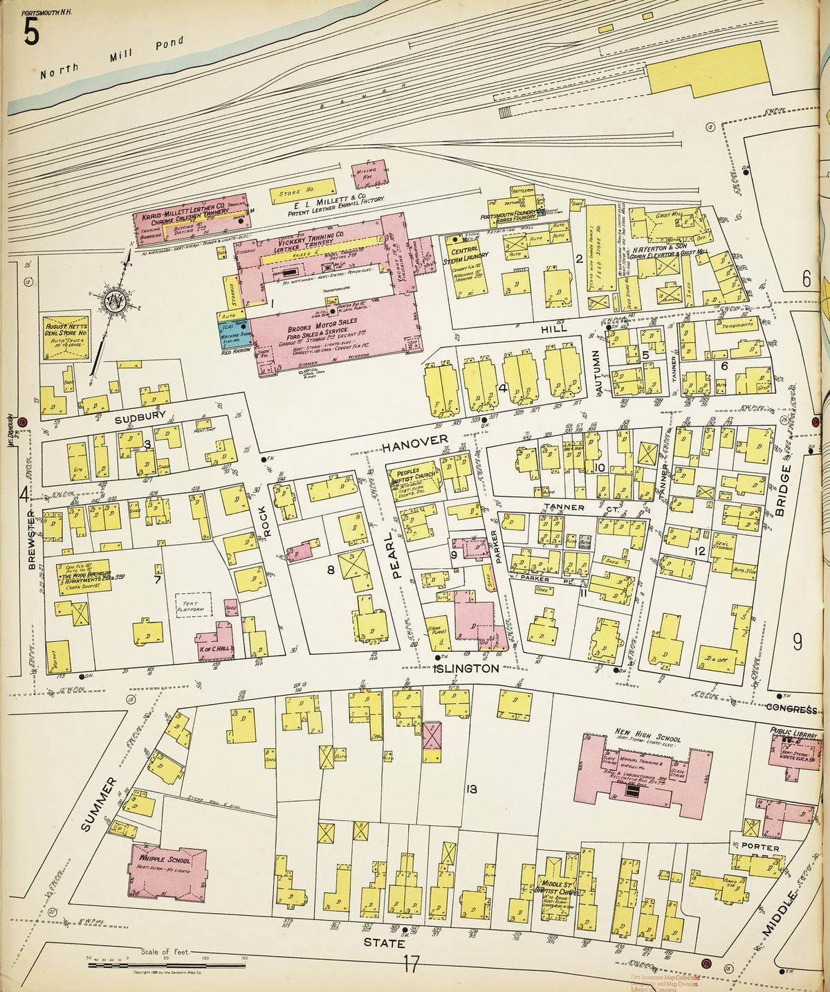 1920 Fire Insurance Maps and Atlas of Portsmouth, New Hampshire