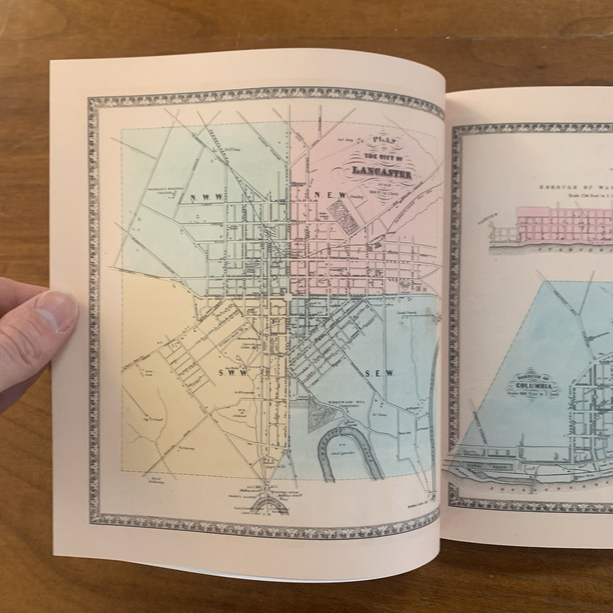 1864 Bridgens' Atlas of Lancaster Pennsylvania